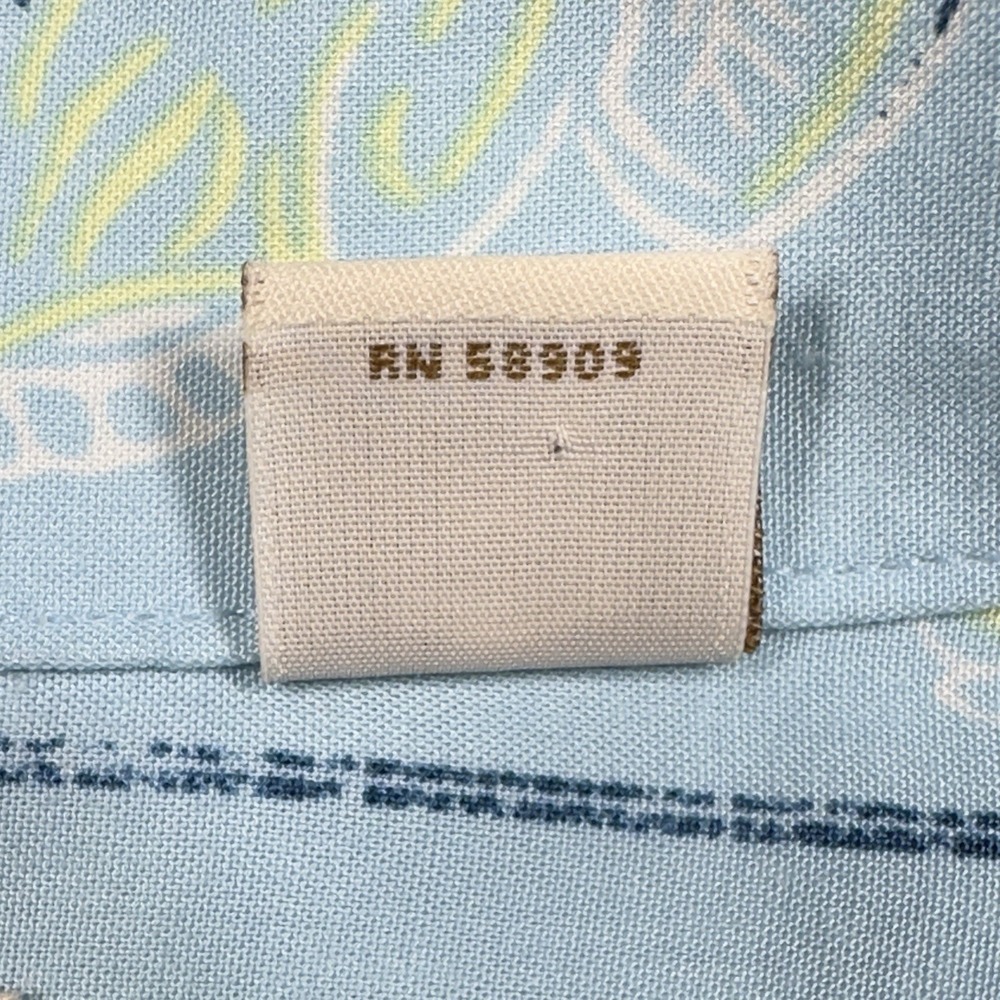Caribbean Cocktail Print Camp Shirt Mens 3XT Blue Rayon Hawaiian Short Sleeve - Picture 6 of 12